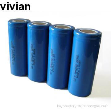 26650 LiFePO4 Battery with 3000mAh 3.2V.